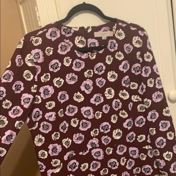 LOFT Flounce Dress - Picture 2 of 3